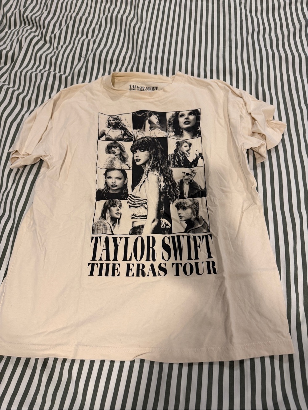 Taylor Swift Beige and Black Photo Grid Tour Tee